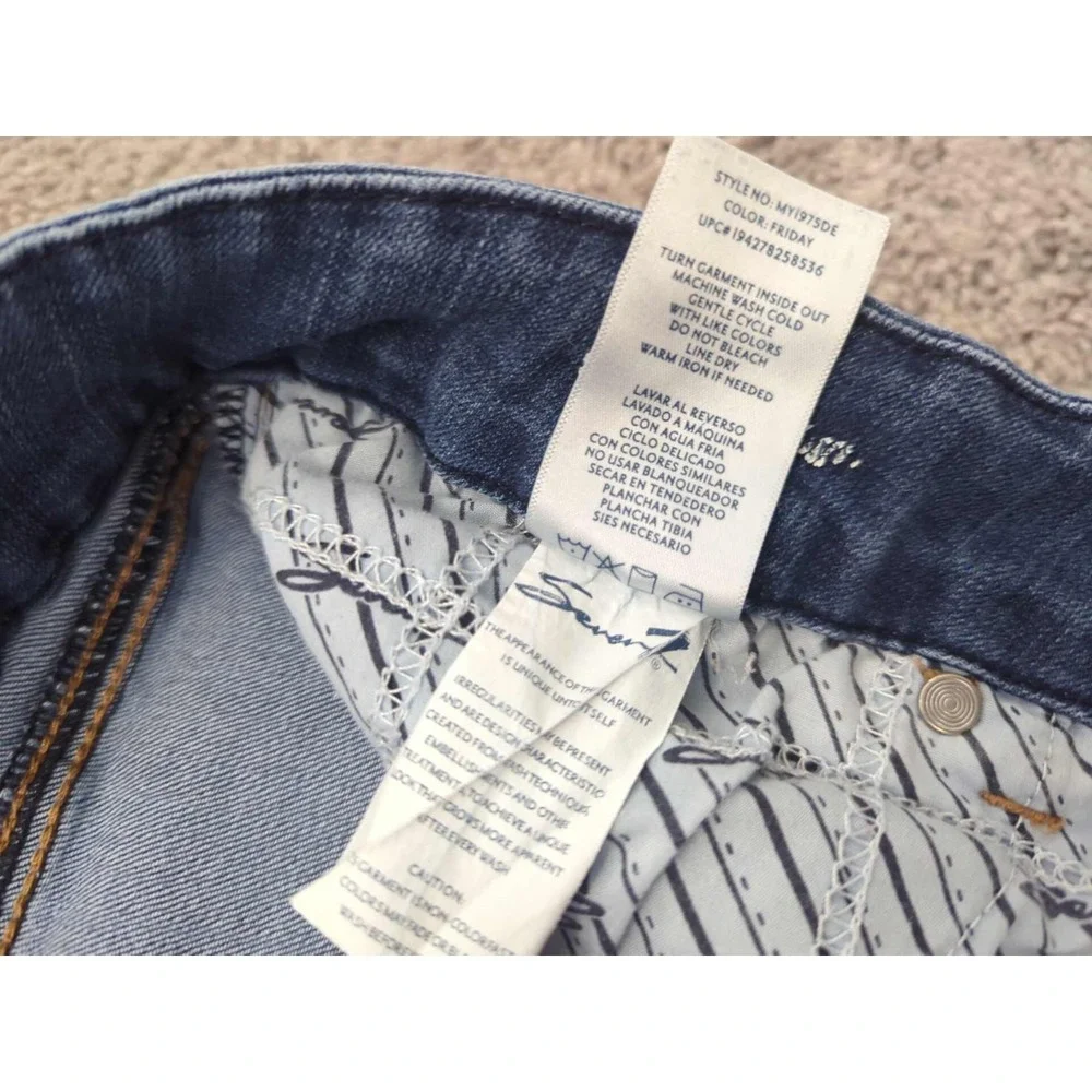 Seven7 Jeans Womens 16 Blue Denim High Rise Skinny Stretch Casual‎